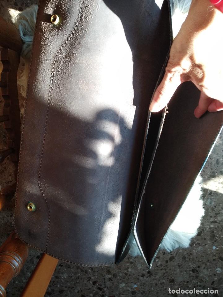 Vintage: Gran cartera de mano de CUERO. - Foto 5