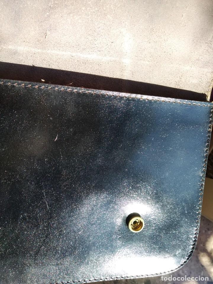 Vintage: Gran cartera de mano de CUERO. - Foto 7