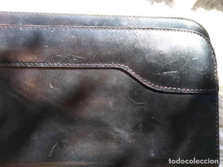 Vintage: Gran cartera de mano de CUERO. - Foto 8