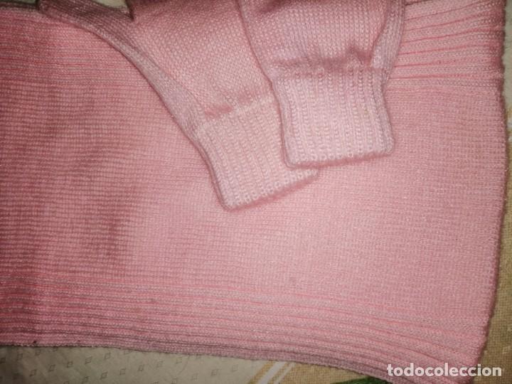Vintage: Conjunto de guantes y bufanda rosa - Foto 3