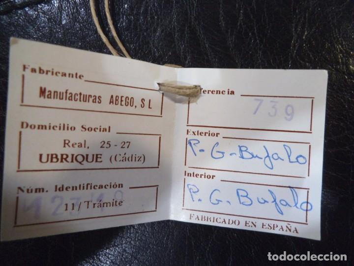 Vintage: MALET&Iacute;N ( NEGRO - B&Uacute;FALO ) PIEL - Foto 16