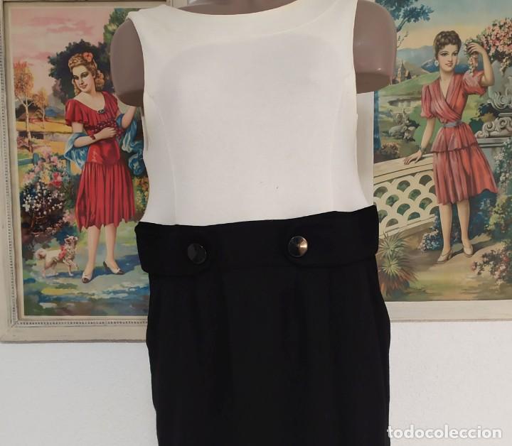 Vintage: Vestido en blanco y negro xl - Foto 2