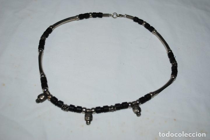 Vintage: GARGANTILLA DE ACERO CON CALAVERAS - Foto 3