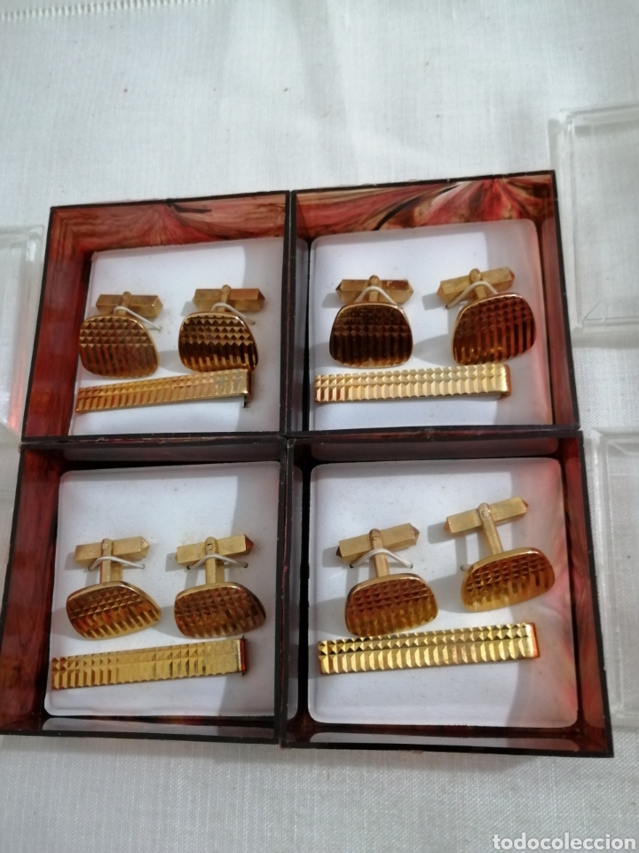 Vintage: GEMELOS Y PASADOR DE CORBATA - Foto 2