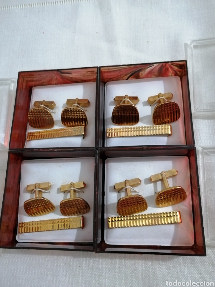 Vintage: GEMELOS Y PASADOR DE CORBATA - Foto 3