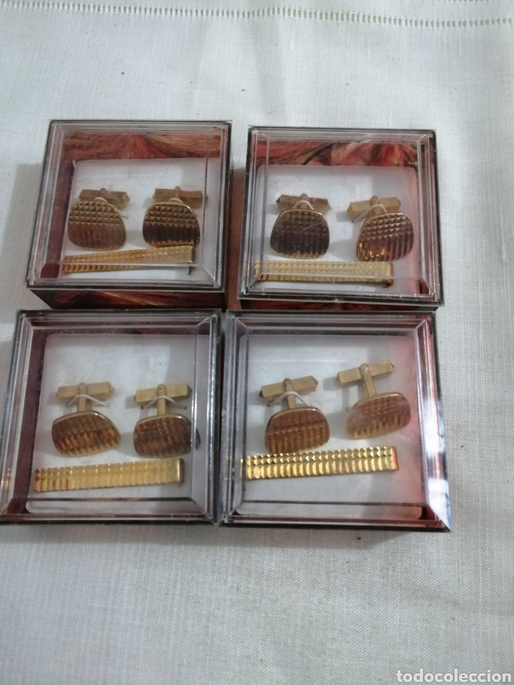 Vintage: GEMELOS Y PASADOR DE CORBATA - Foto 1