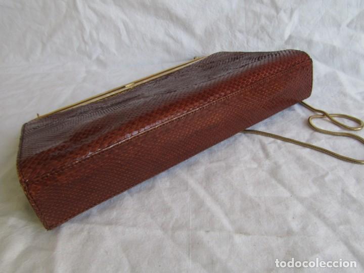 Vintage: Bolso de aut&eacute;ntica piel de serpiente - Foto 4