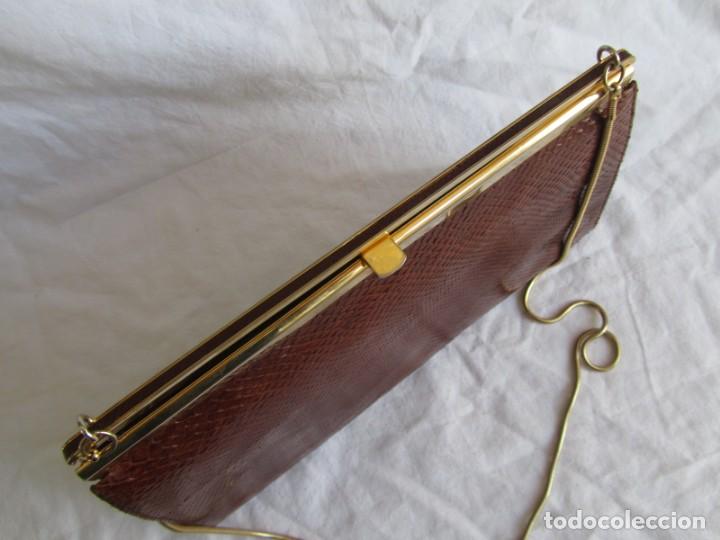 Vintage: Bolso de aut&eacute;ntica piel de serpiente - Foto 5