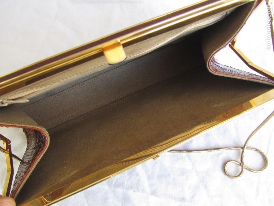 Vintage: Bolso de aut&eacute;ntica piel de serpiente - Foto 6