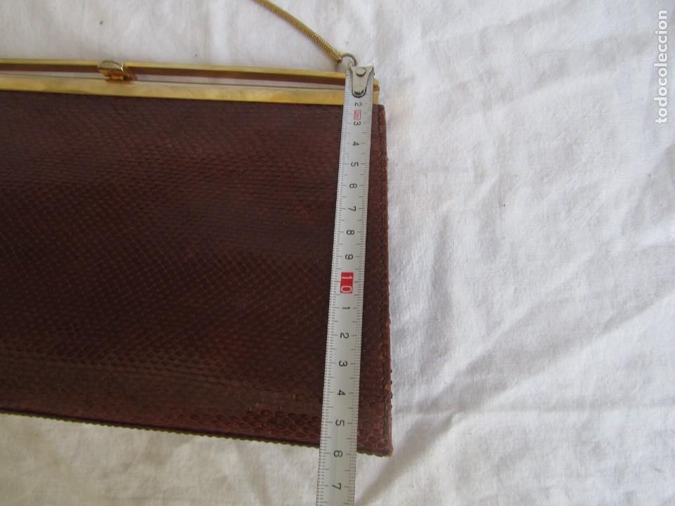 Vintage: Bolso de aut&eacute;ntica piel de serpiente - Foto 9