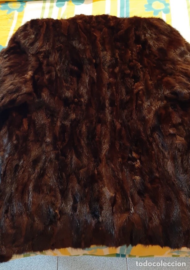Vintage: Abrigo chaquet&oacute;n retales de vison - Foto 5