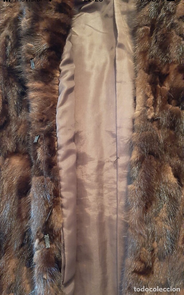 Vintage: Abrigo chaquet&oacute;n retales de vison - Foto 6