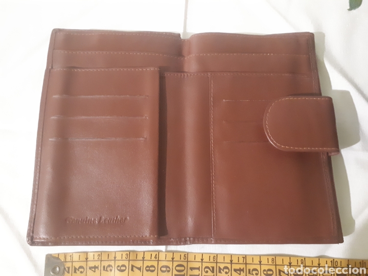 Vintage: Billetera cartera de piel vintage - Foto 1
