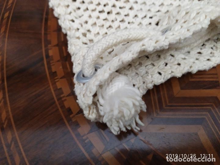 Vintage: BOLSO-BOLSA DE MALLA MACRAM&Eacute; DE ALGODON - Foto 3