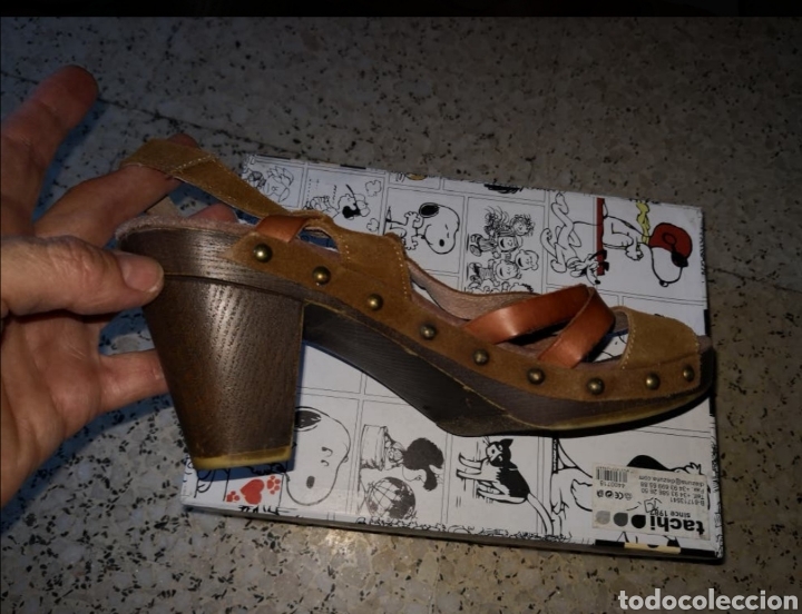 Vintage: Saldalias de se&ntilde;ora de cuero n&uacute;mero 41 - Foto 3