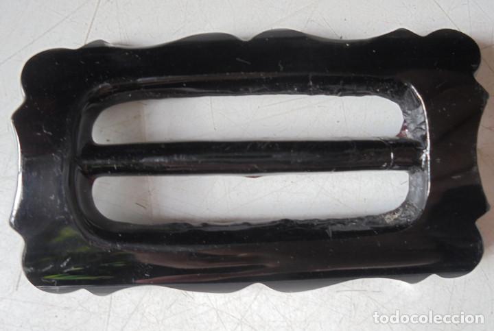 Vintage: Vintage hebilla de acebache negro - Foto 1