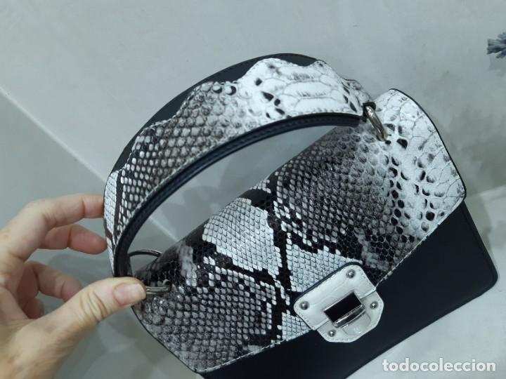 Vintage: Bolso Print blanco y negro - Foto 2