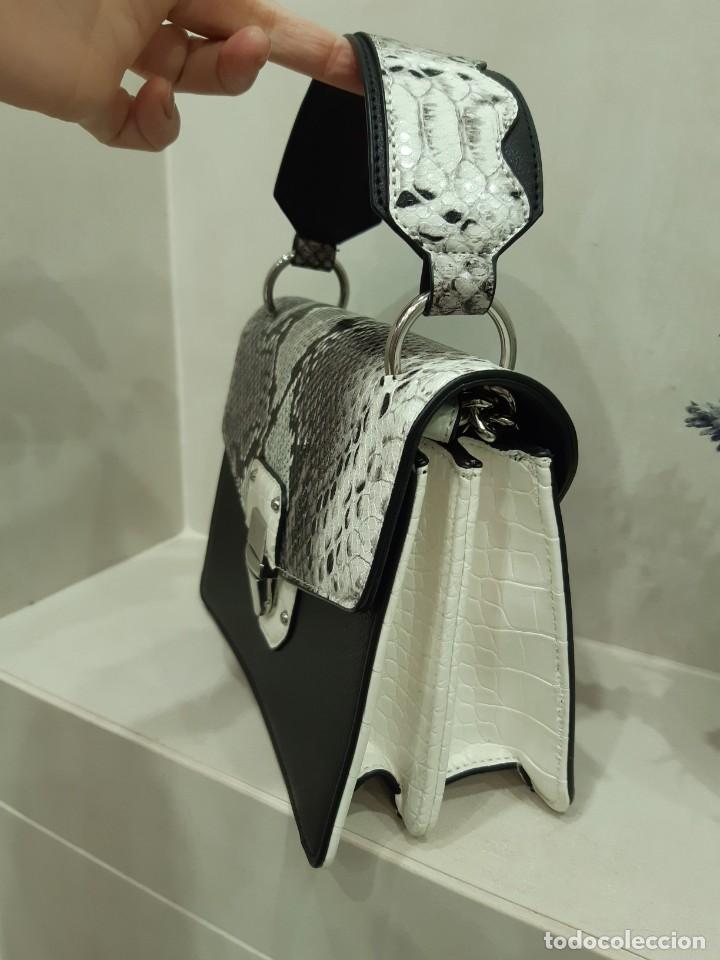 Vintage: Bolso Print blanco y negro - Foto 3