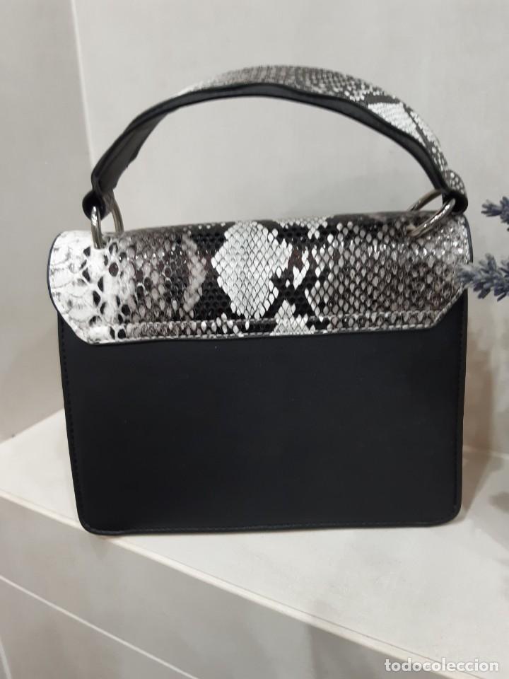 Vintage: Bolso Print blanco y negro - Foto 4