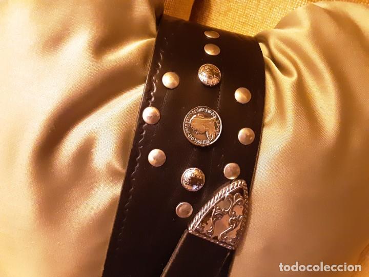 Vintage: CINTUR&Oacute;N DE CUERO NEGRO en tendencia - Foto 3