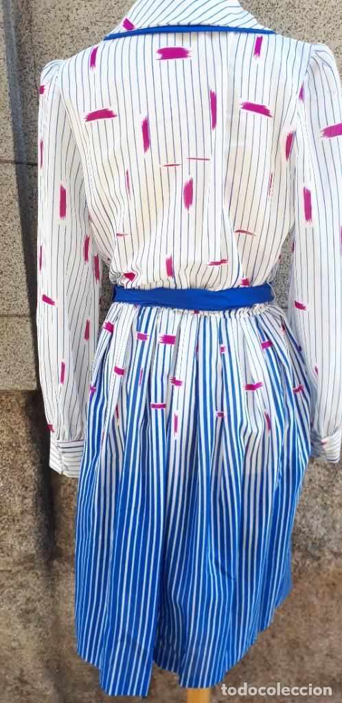 Vintage: VESTIDO ESTAMPADO DE LOS A&Ntilde;OS 80 - Foto 3