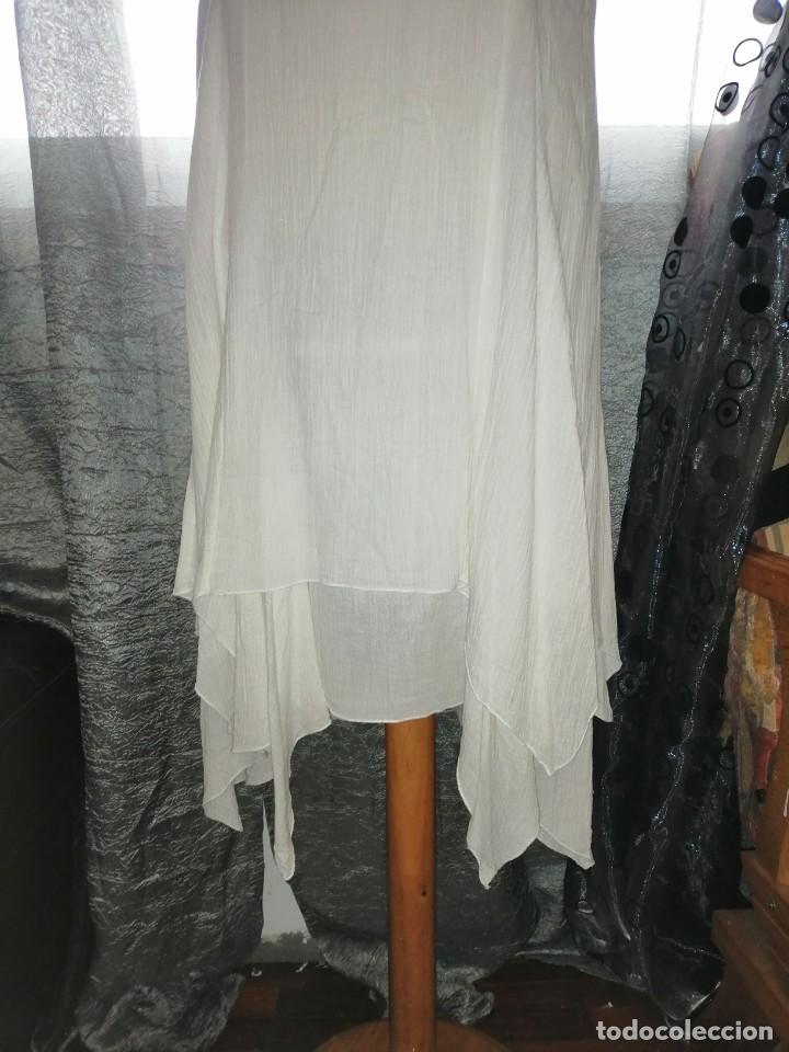 Vintage: Vestido blanco bambalinas - Foto 2