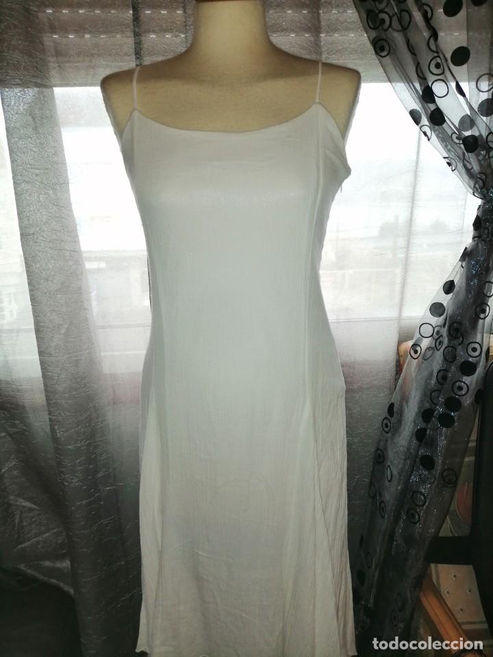 Vintage: Vestido blanco bambalinas - Foto 3