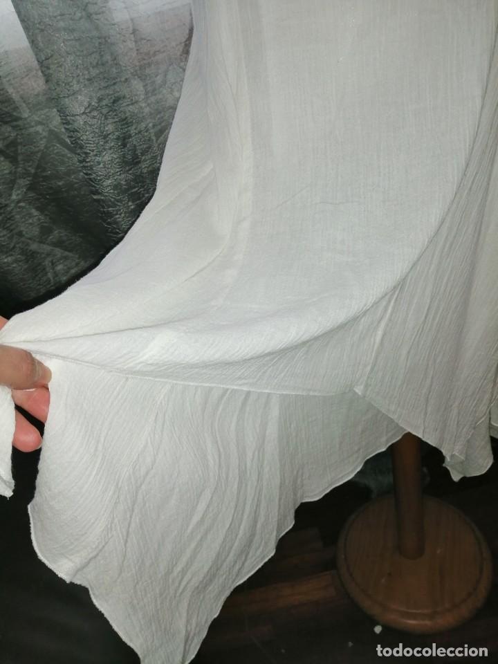 Vintage: Vestido blanco bambalinas - Foto 4