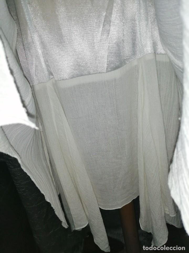 Vintage: Vestido blanco bambalinas - Foto 6