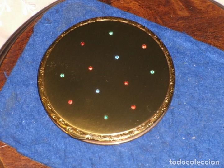 Vintage: POLVERA DE BOLSO DE BRONCE O LATON,VINTAGE. - Foto 3