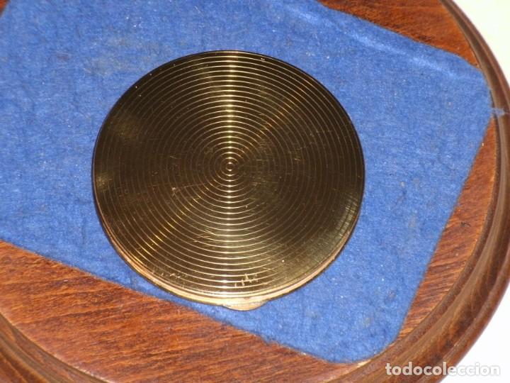 Vintage: POLVERA DE BOLSO DE BRONCE O LATON,VINTAGE. - Foto 4