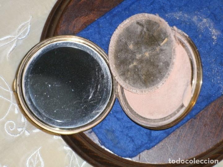 Vintage: POLVERA DE BOLSO DE BRONCE O LATON,VINTAGE. - Foto 6