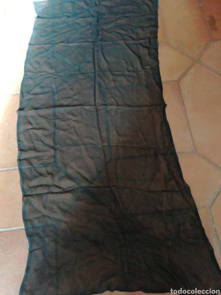 Vintage: Pa&ntilde;uelo o echarpe de gasa negro - Foto 1