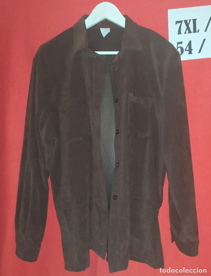 Vintage: Camisa marron Energy Talla 54 - Foto 1