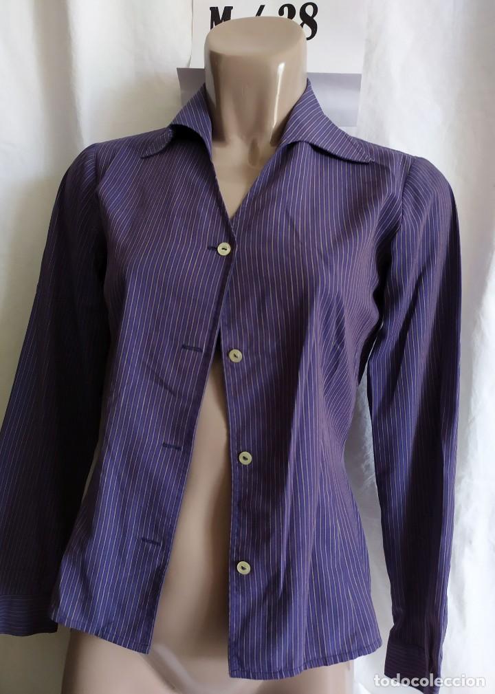Vintage: Camisa tono morado Don Algodon Talla M - Foto 2