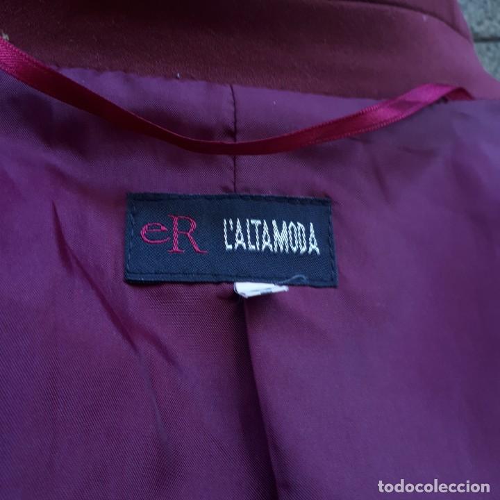 Vintage: AMERICANA CORTA GRANATE CALDERO - Foto 4