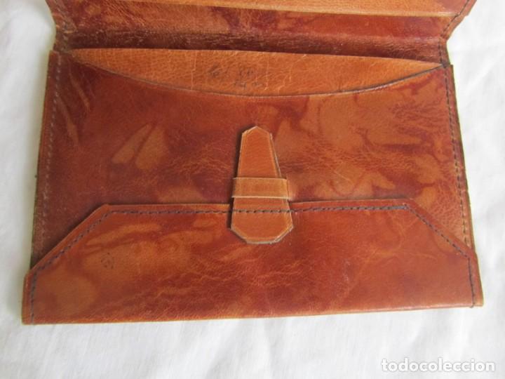 Vintage: Antigua cartera de cuero - Foto 5