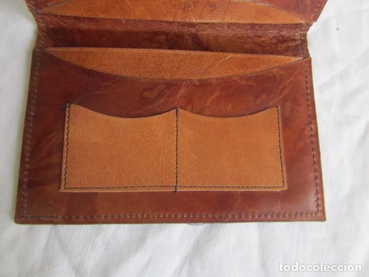 Vintage: Antigua cartera de cuero - Foto 6