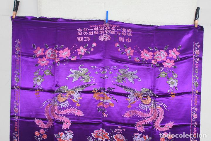Vintage: PA&Ntilde;UELO SEDA MORADO - Foto 2