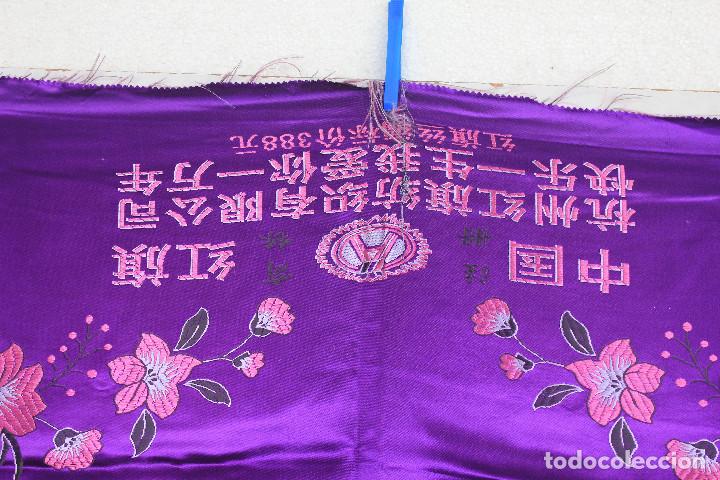 Vintage: PA&Ntilde;UELO SEDA MORADO - Foto 5