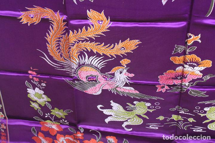 Vintage: PA&Ntilde;UELO SEDA MORADO - Foto 7