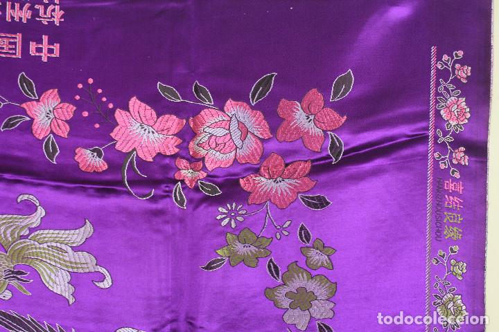 Vintage: PA&Ntilde;UELO SEDA MORADO - Foto 9