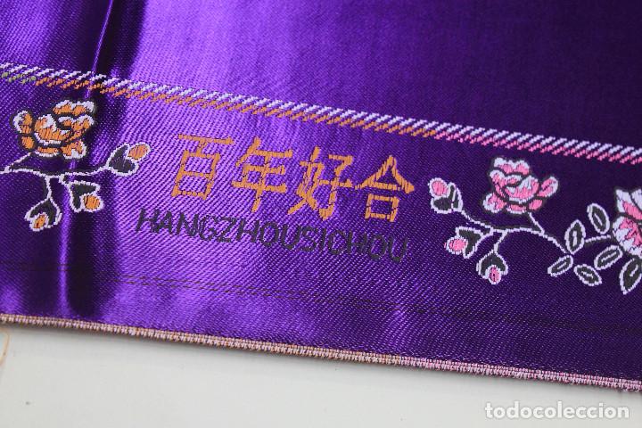 Vintage: PA&Ntilde;UELO SEDA MORADO - Foto 10