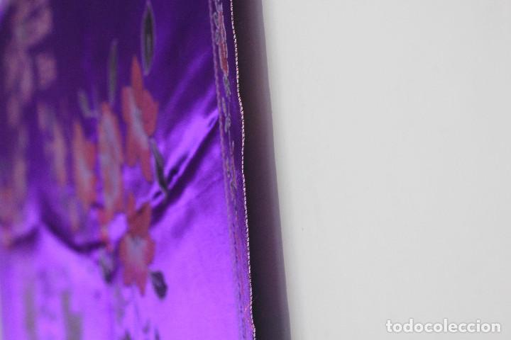 Vintage: PA&Ntilde;UELO SEDA MORADO - Foto 11