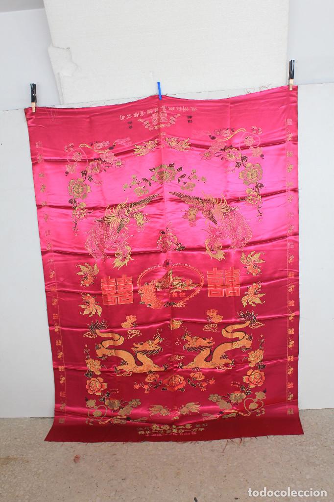 Vintage: PA&Ntilde;UELO SEDA FUXIA - Foto 1