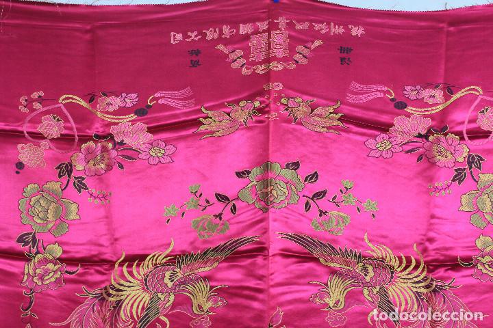Vintage: PA&Ntilde;UELO SEDA FUXIA - Foto 2