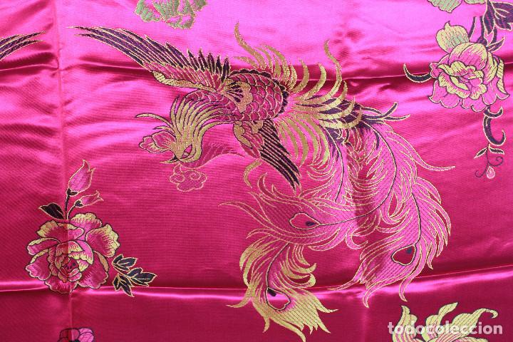 Vintage: PA&Ntilde;UELO SEDA FUXIA - Foto 8