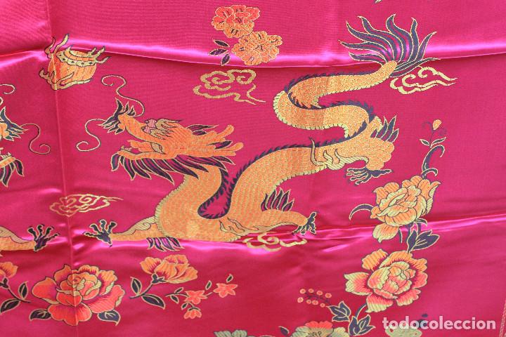 Vintage: PA&Ntilde;UELO SEDA FUXIA - Foto 9
