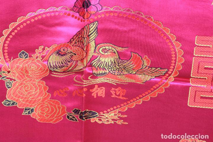 Vintage: PA&Ntilde;UELO SEDA FUXIA - Foto 10
