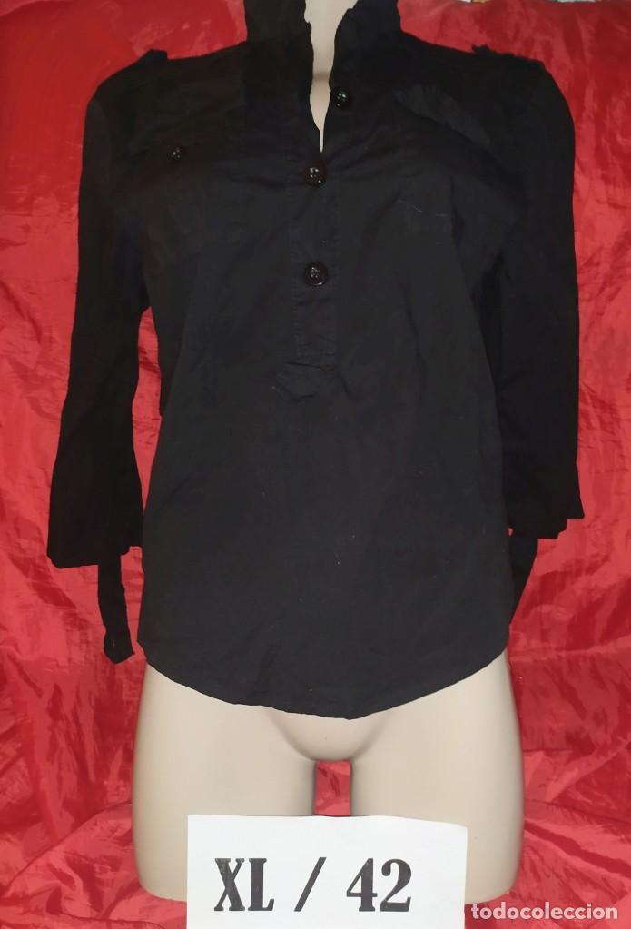 Vintage: Blusa negra mangas codos Talla XL - Foto 1